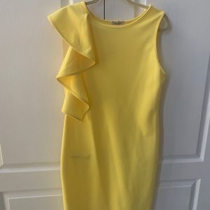Ladies Ruffle Cotton Dress Sz. L